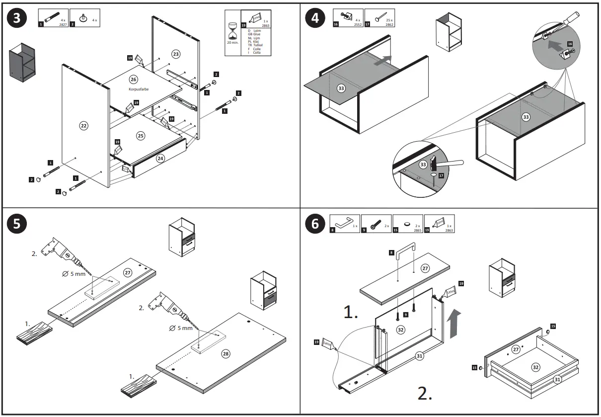 HELD MÃBEL Base cabinet 150 cm wide - Figure 5