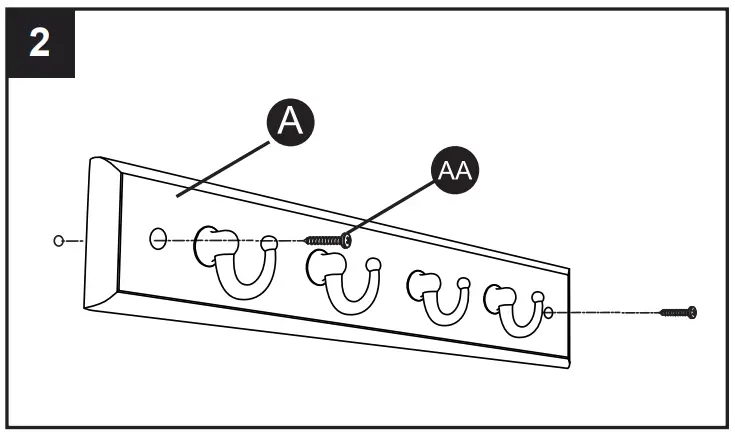 Style SELECTIONS 49551TNXLG 8.86 Inch 4 Hook Rail - Fig 6