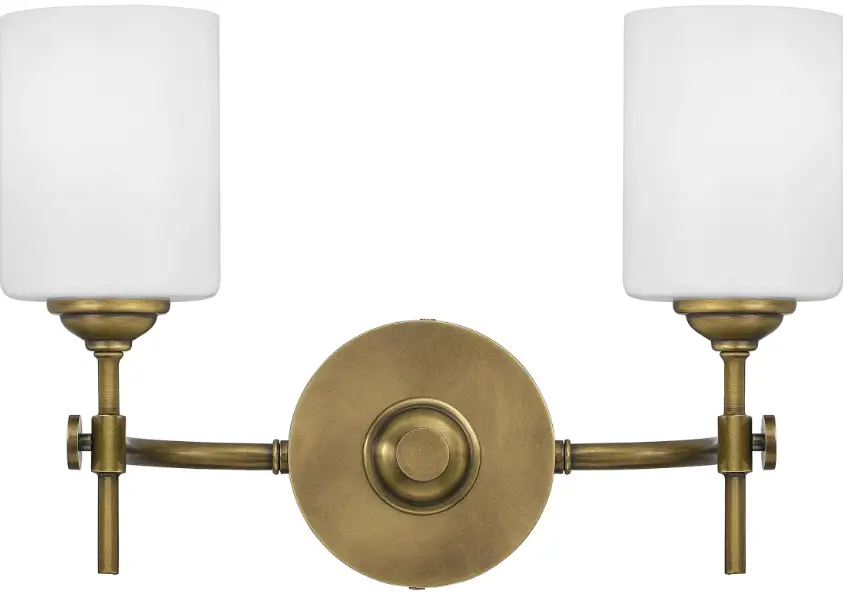QUOIZEL ARI8615BN Aria 2 Light 15 inch Brushed Nickel Bath Light Wall Light