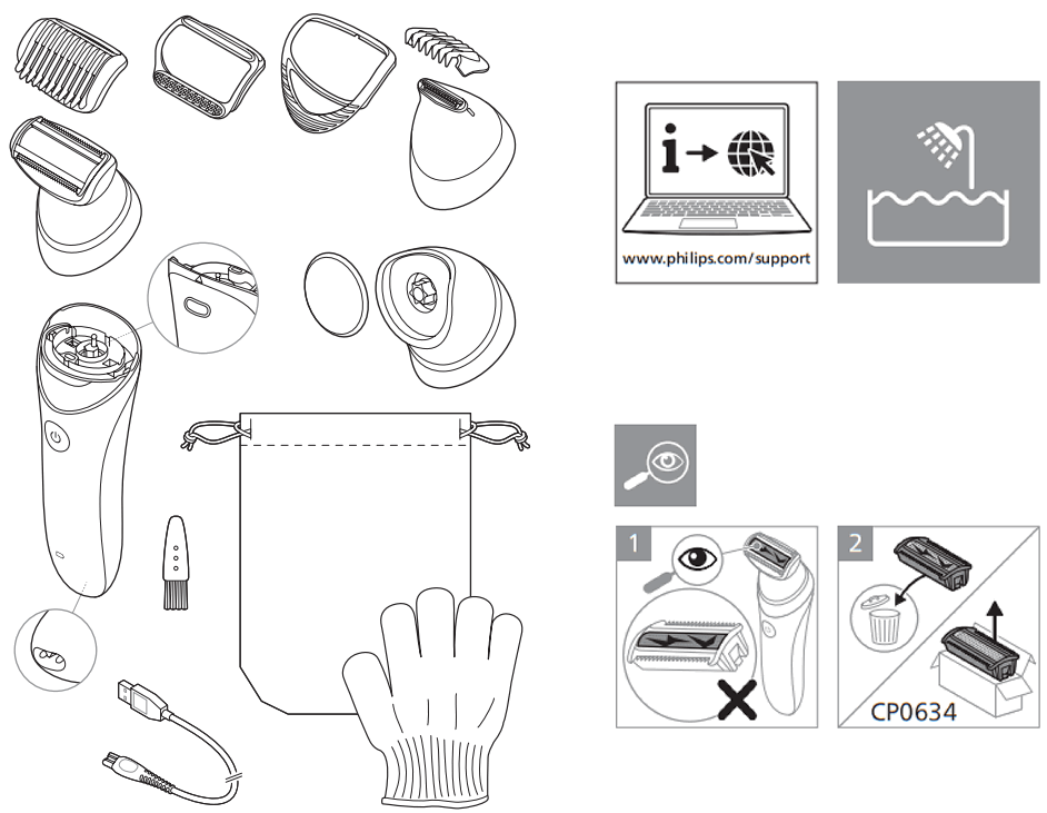 PHILIPS BRL176 Cordless Shaver - 2