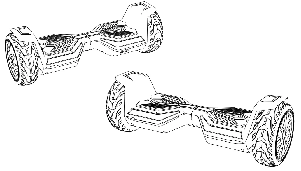 iHoverboard H8 Black Off Road Hoverboard-fig4