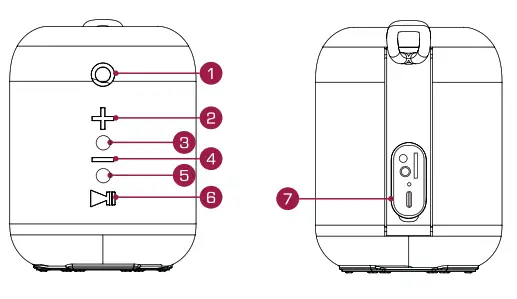 DOCKIN D Mini Bluetooth Portable Speaker - fig