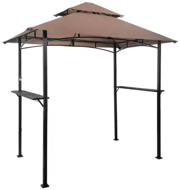 THE HOME DEPOT 200861289181 Brown Grill Gazebo