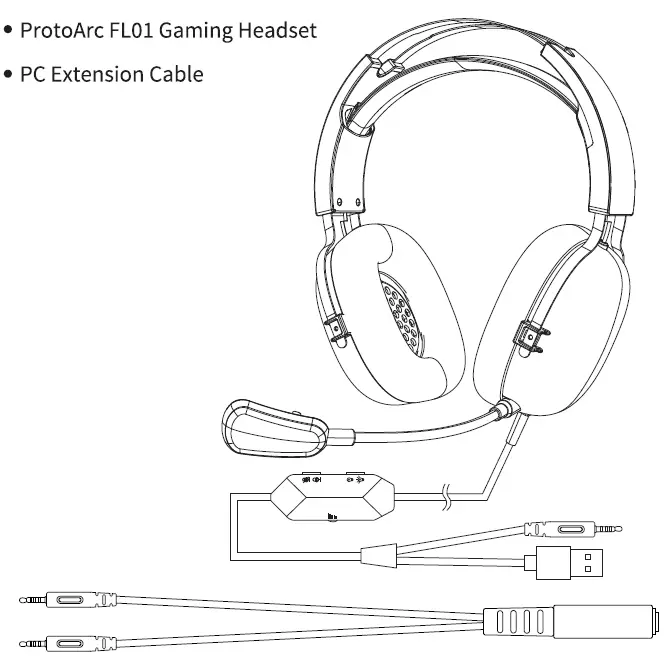 ProtoArc RGB H1 Gaming Headset with Flowing Light 1