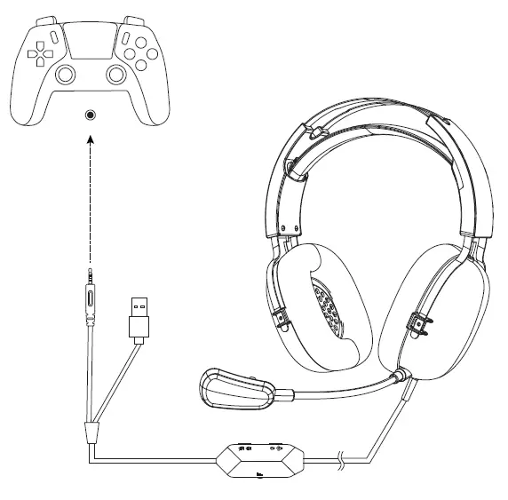 ProtoArc RGB H1 Gaming Headset with Flowing Light 6