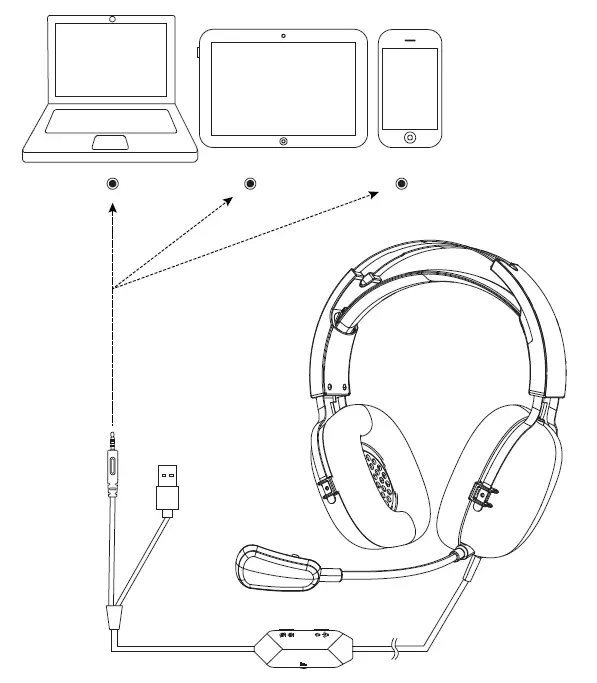 ProtoArc RGB H1 Gaming Headset with Flowing Light 8