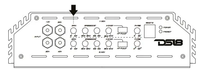 DS18 EXL-P800X4 Competition 4 Channel Stereo Full-Range Amplifier Owner's Manual - INPUT SECTION