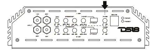 DS18 EXL-P800X4 Competition 4 Channel Stereo Full-Range Amplifier Owner's Manual - PHASE