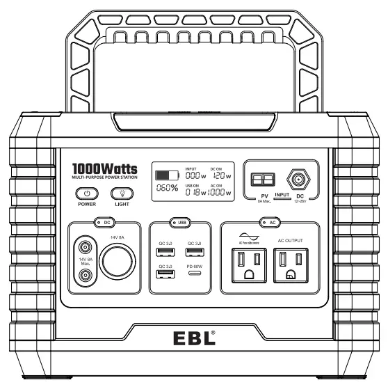 EBL MP1000 Portable Power Station