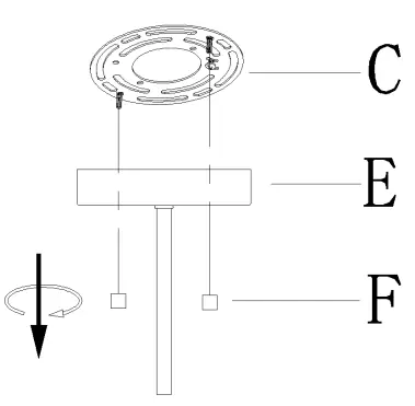 ZEVNI-A04765C2-Geder-12-Inch-Wide-Black-2-Light-Ceiling-Light- (3)