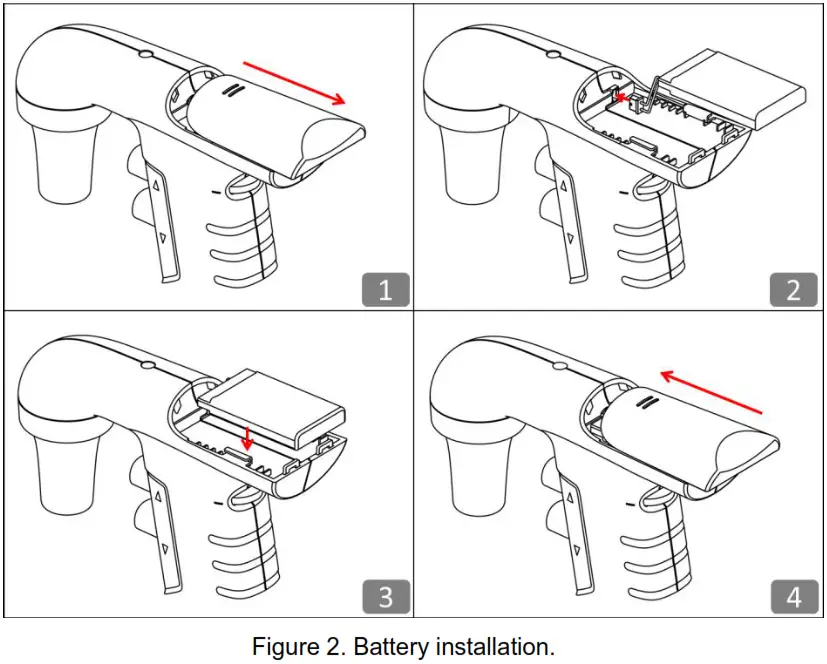 BLUE RAY BSST 0100 BlueSwan Pipette Controller - Battery Installation
