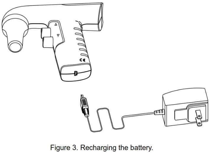 BLUE RAY BSST 0100 BlueSwan Pipette Controller - Recharging the battery