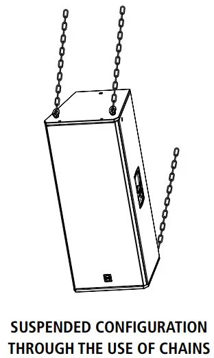 RCF NX 985-A Professional Three-Way Active Speaker - SUSPENDED CONFIGURATION