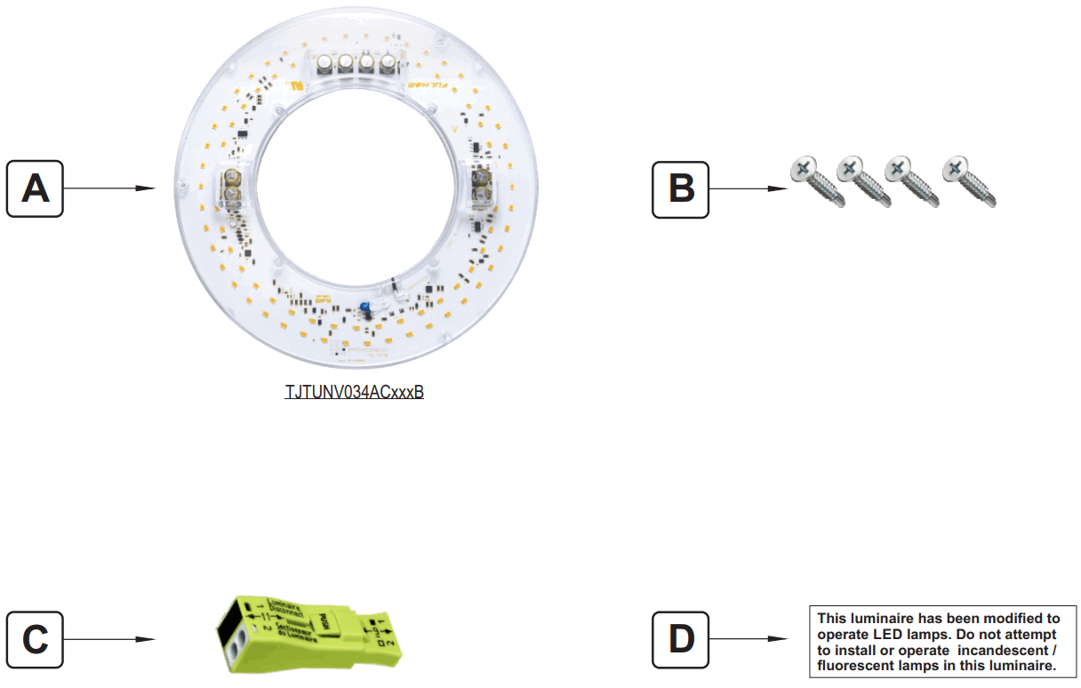 FULHAM TJTUNV034ACxxxB DirectAC Universal Voltage Engine Refrofit Kit - fig 3