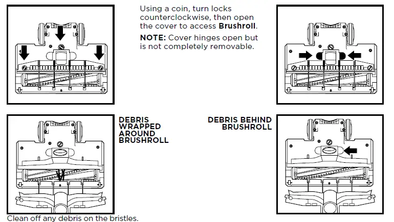 CLEANING THE BRUSHROLL