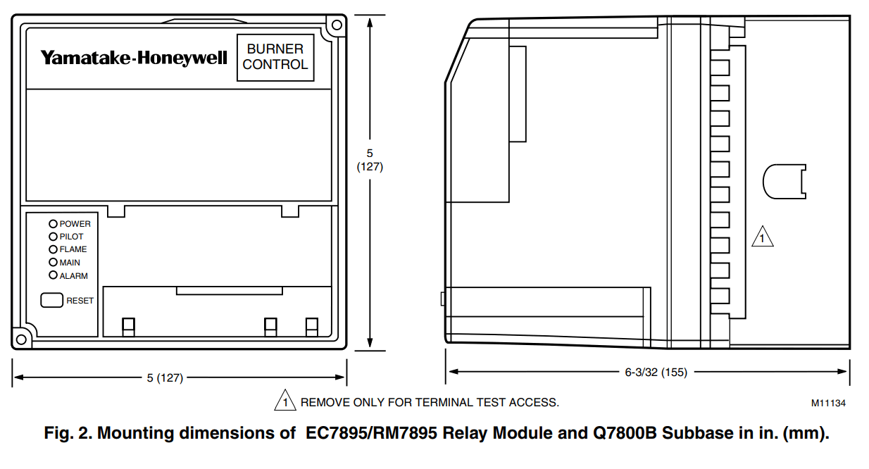 Honeywell 7800 Series Relay Module - fig 1