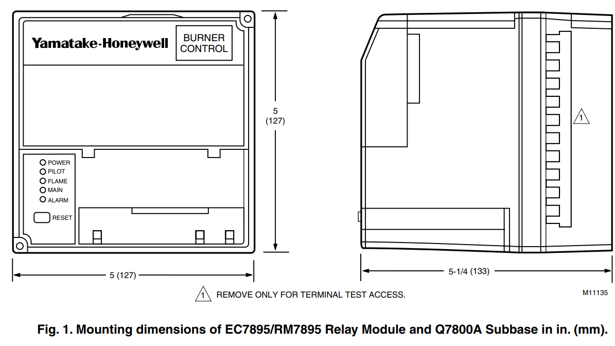 Honeywell 7800 Series Relay Module - fig
