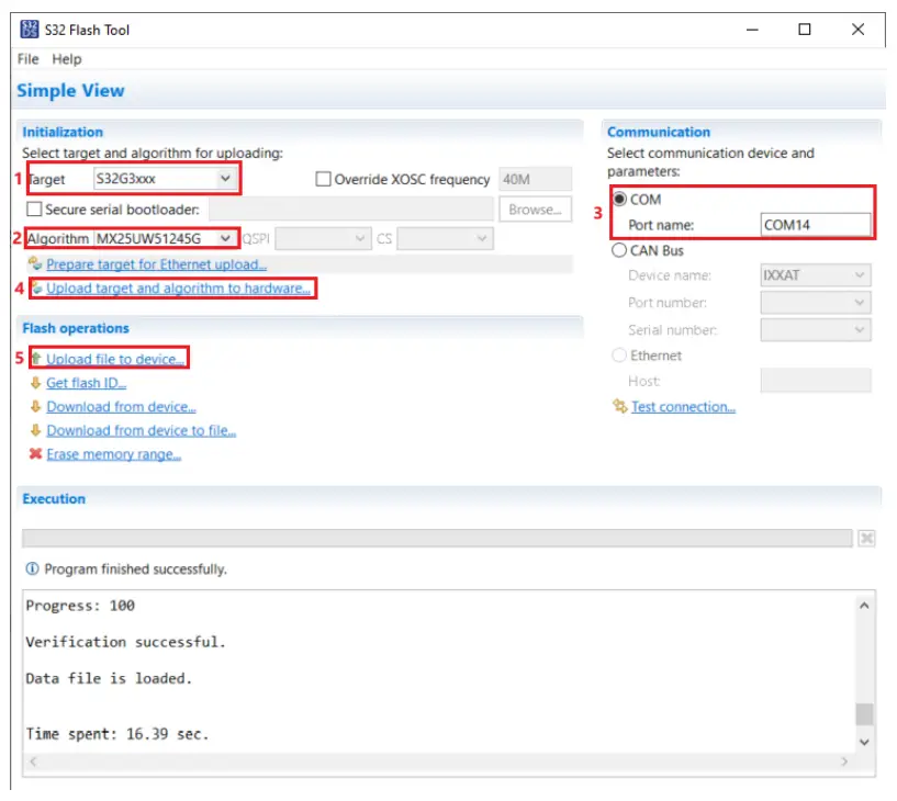 NXP S32G VNP RDB3 Flashing Binaries Board- Flash Image1