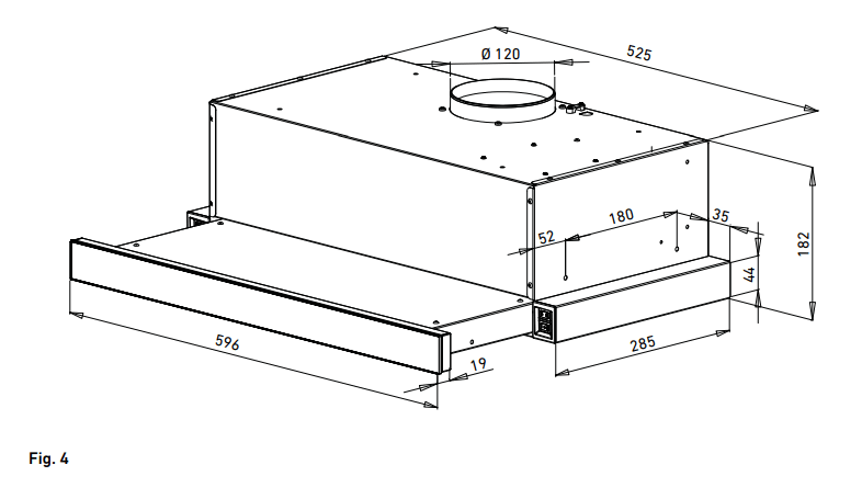 GLOBALO Kasperio 60 Built In Range Hood - KASPERIO
