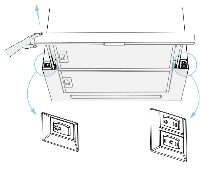 GLOBALO Kasperio 60 Built In Range Hood - SETTINGS