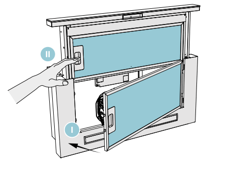 GLOBALO Kasperio 60 Built In Range Hood - grease filter