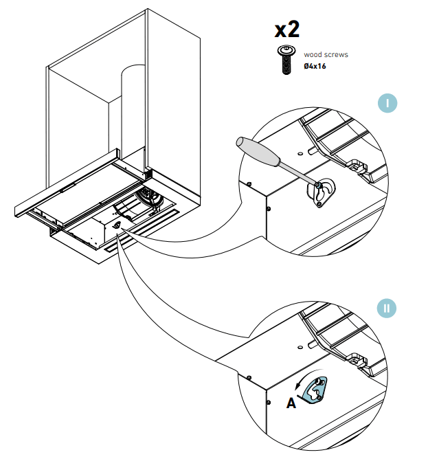 GLOBALO Kasperio 60 Built In Range Hood - kitchen cupboard 2