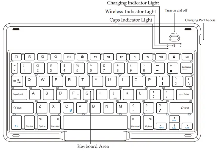 LASER Wireless Keyboard-