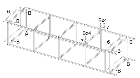 Kogan Ovela Liam Metal And Glass Shelving Unit - ASSEMBLY 01