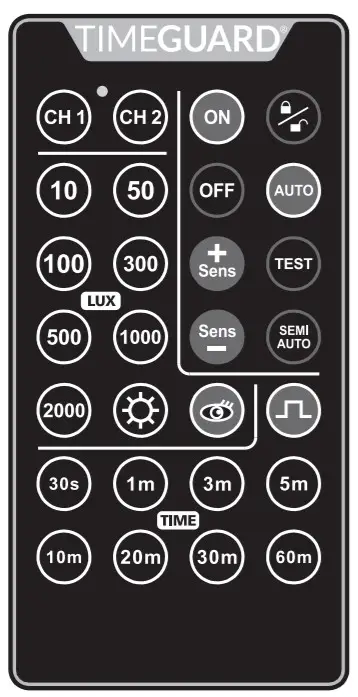 TIMEGUARD IR10AB Infrared Remote Control -figure 2