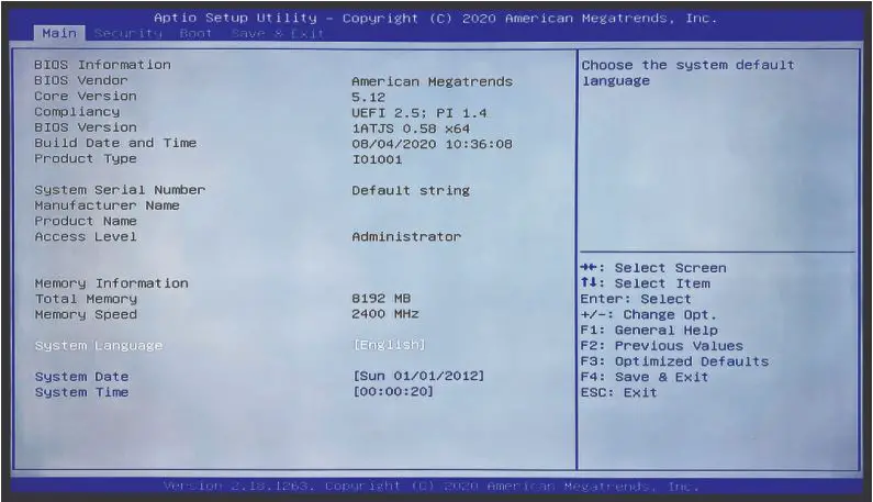 BliTZWOlF BW-MPC1 Intel Celeron J4125 8G+128G Mini PC User Manual - How to Enter BIOS Configuration