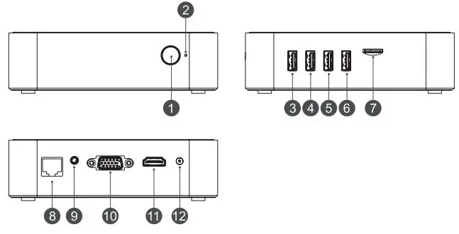 BliTZWOlF BW-MPC1 Intel Celeron J4125 8G+128G Mini PC User Manual - Product Information