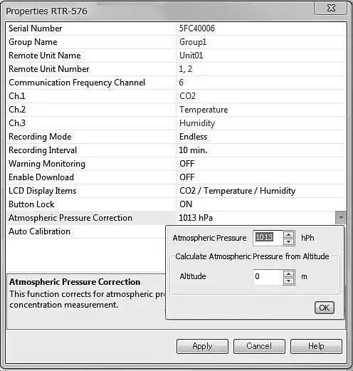 TANDD RTR-576 Wireless CO2 Recorder - Atmospheric Pressure Correction