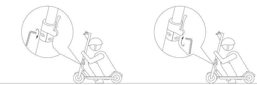 xiaomi M365 Electric Scooter- Adjust the handlebar