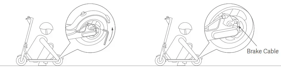 xiaomi M365 Electric Scooter- Adjusting the disc brake