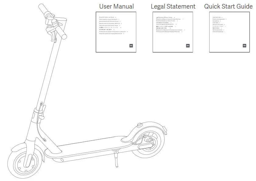 xiaomi M365 Electric Scooter- Package Contents