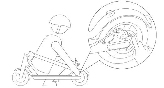 xiaomi M365 Electric Scooter- disc brake