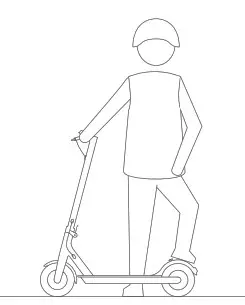 xiaomi M365 Electric Scooter- rear