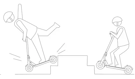 xiaomi M365 Electric Scooter- riding up