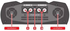 STETSOM Vulcan 5000 Digital Amplifier- Power input