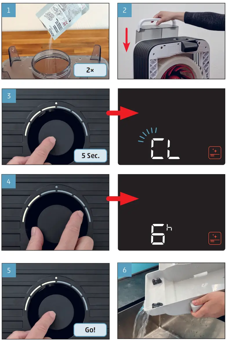 BONECO H700 Humidifier Air Purifier - DESCALING