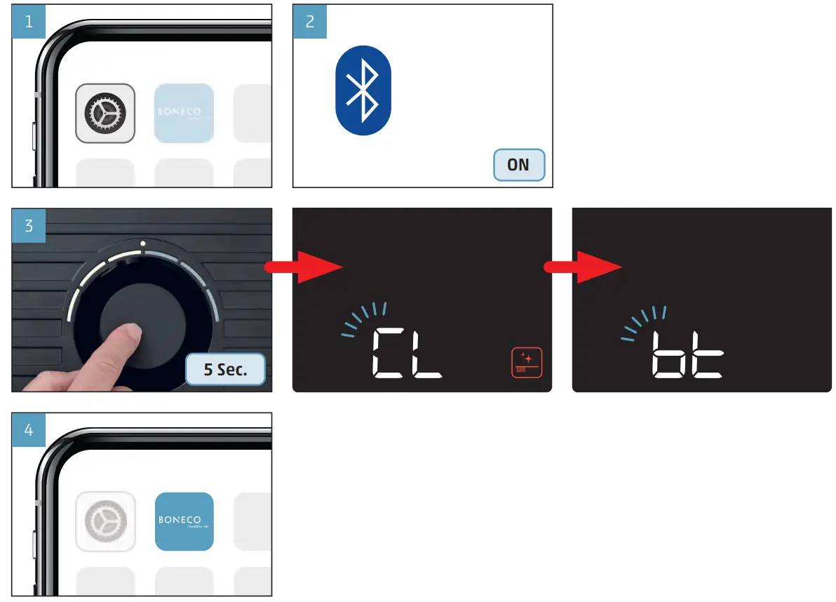 BONECO H700 Humidifier Air Purifier - SMARTPHONE