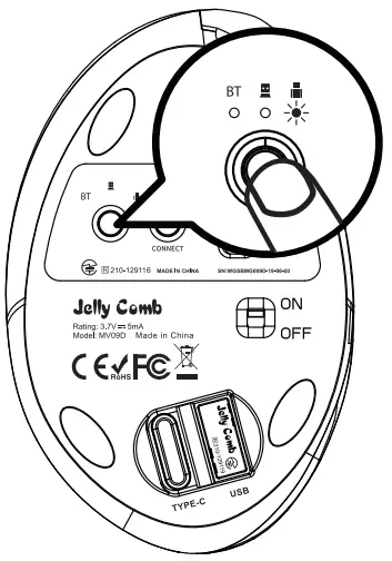 2.4G Wireless Connection with Type-C Receiver