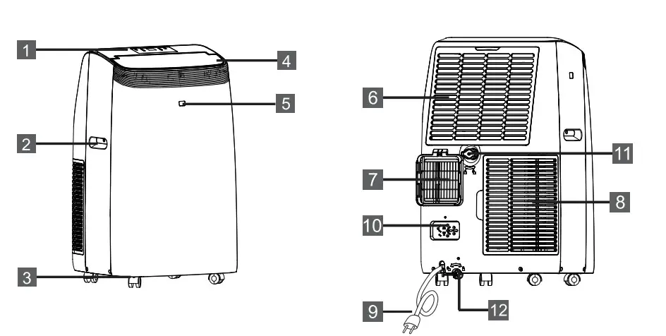 ARCTIC WIND 2AP14000A Portable Air Conditioner -fig3