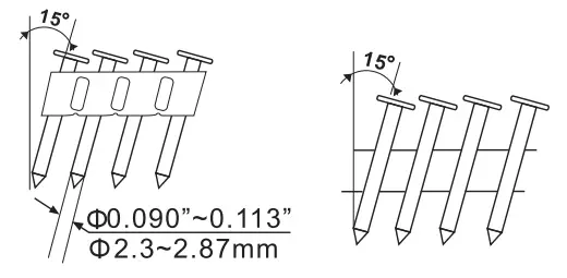 FREEMAN G2 CN65 2 1 2 Inch Coil Siding Nailer - fig