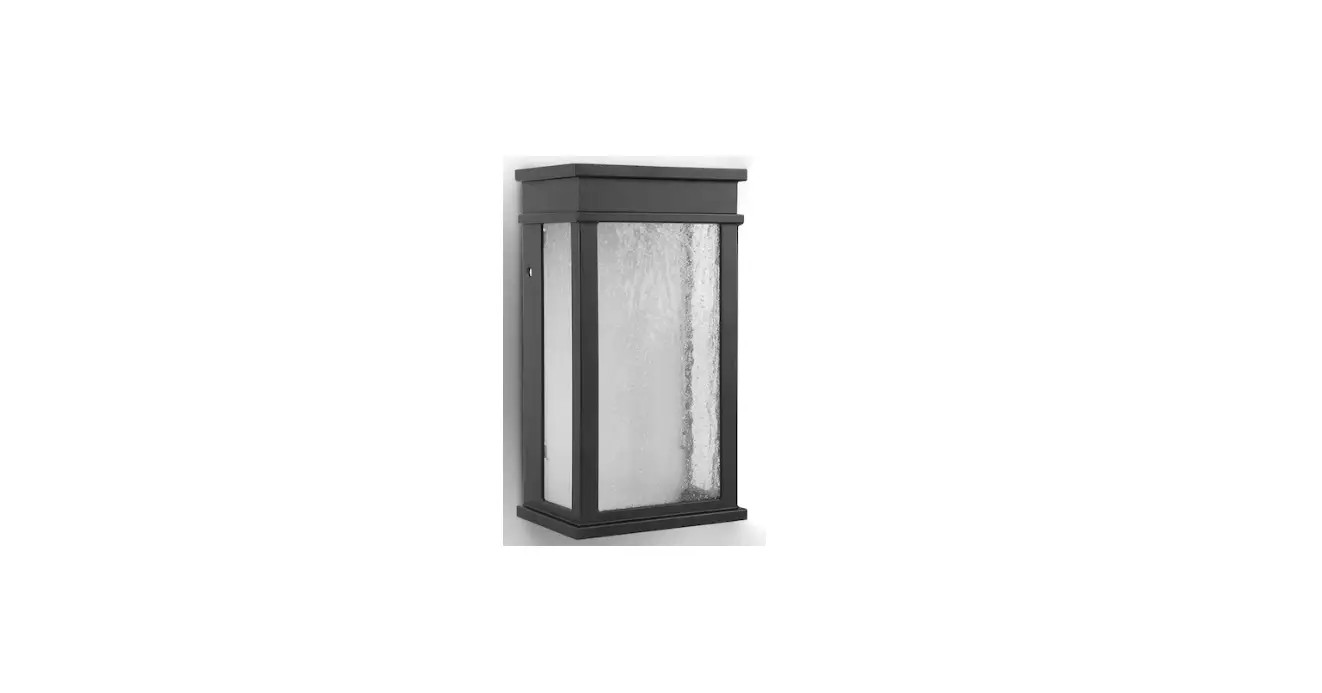 Lutec 5104101 1-light Black Integrated Led Outdoor Wall Lantern Instruction Manual