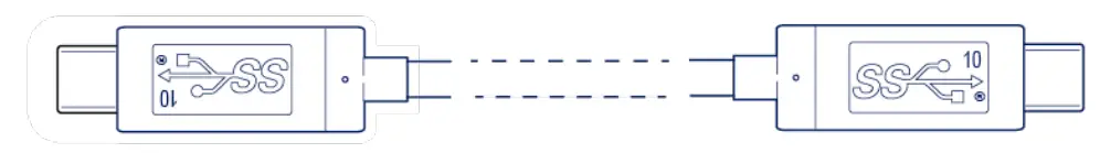 LACIE STFR2000403 Rugged Secure 2TB Portable Hard Drive - cable