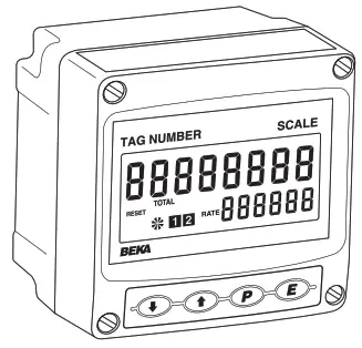 BEKA BA584G General Purpose Field Mounting Two Input Rate Totaliser - Totaliser