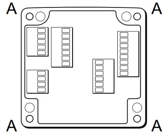BEKA BA584G General Purpose Field Mounting Two Input Rate Totaliser - back-box