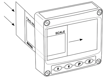 BEKA BA584G General Purpose Field Mounting Two Input Rate Totaliser - scale