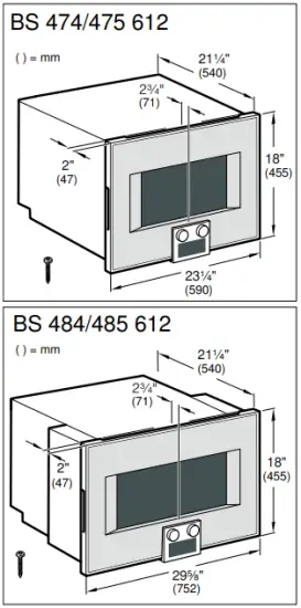 Appliance Dimensions